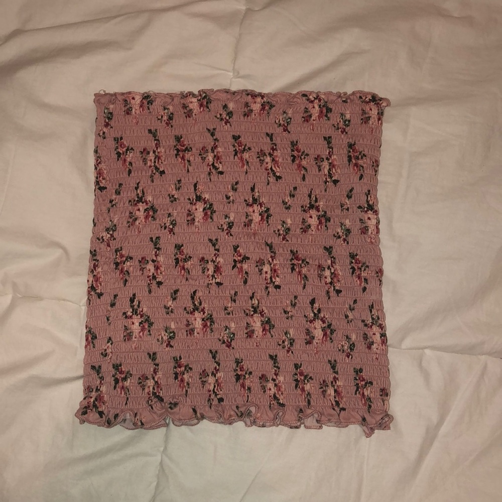 Floral tube top